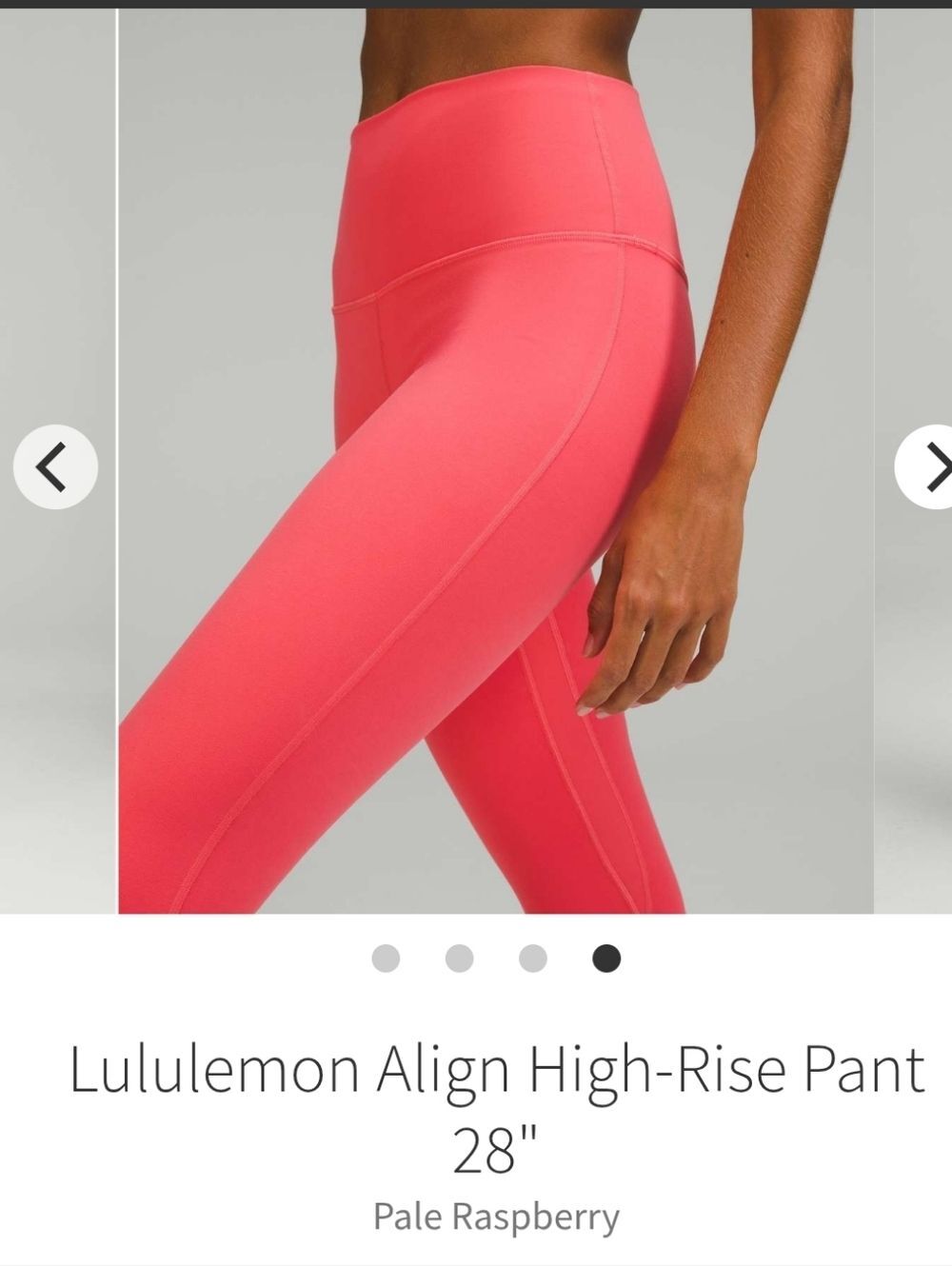 Lululemon Align High-Rise Pant 28" Pale Raspberry size 10 new without tags - Picture 2 of 8